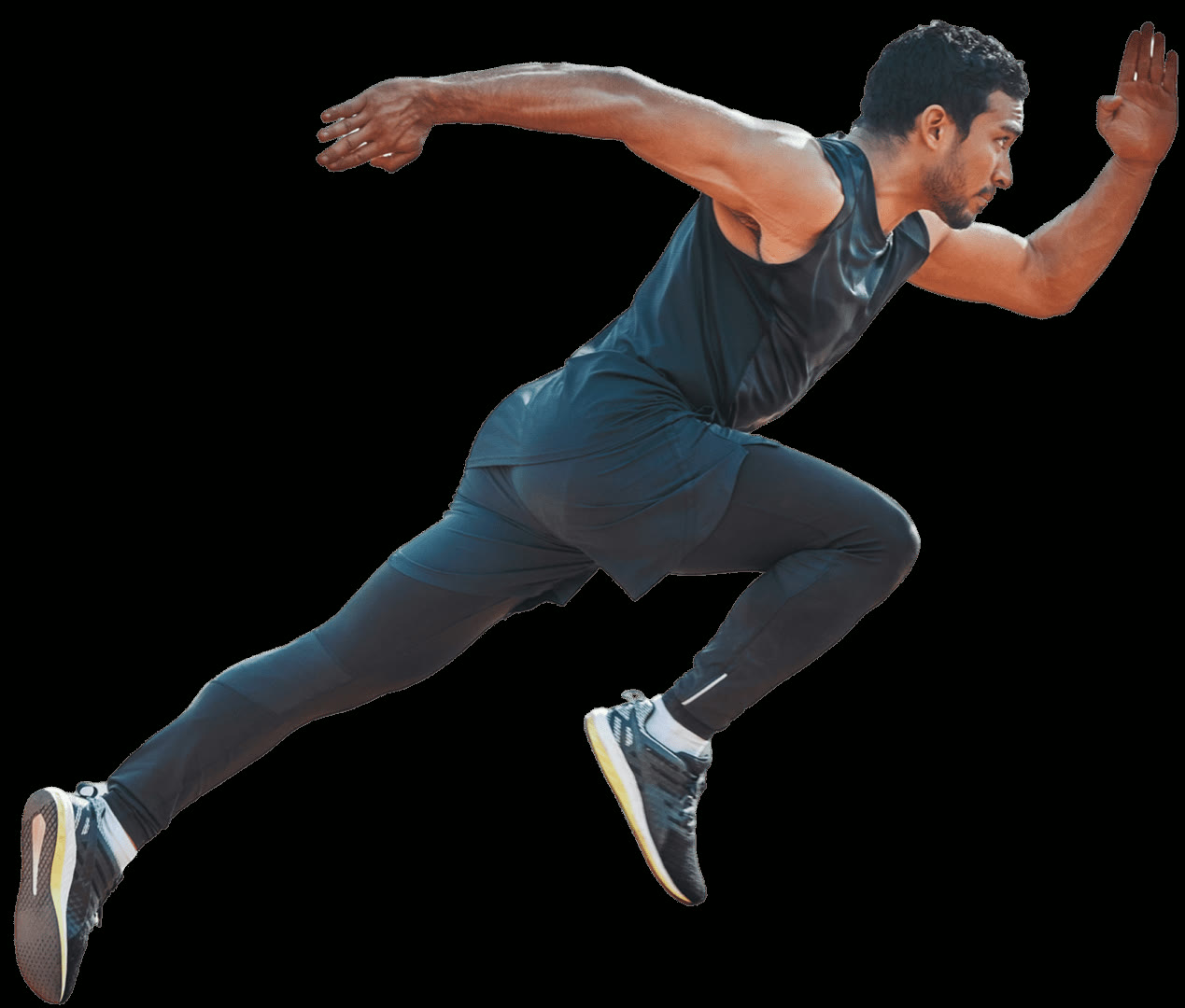 Skill-position athlete at top speed